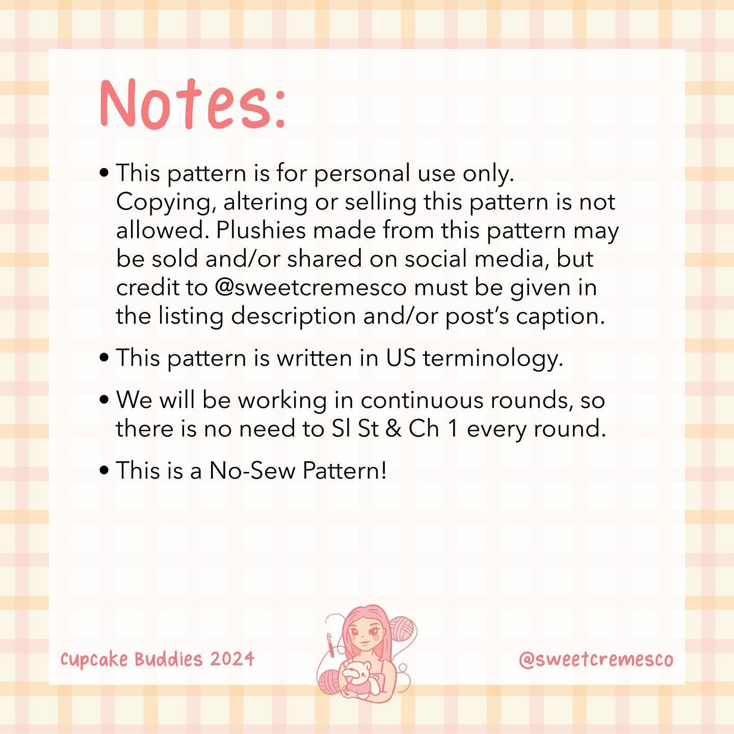 FREE Cupcake Buddies No-Sew Pattern! 🧁🩷