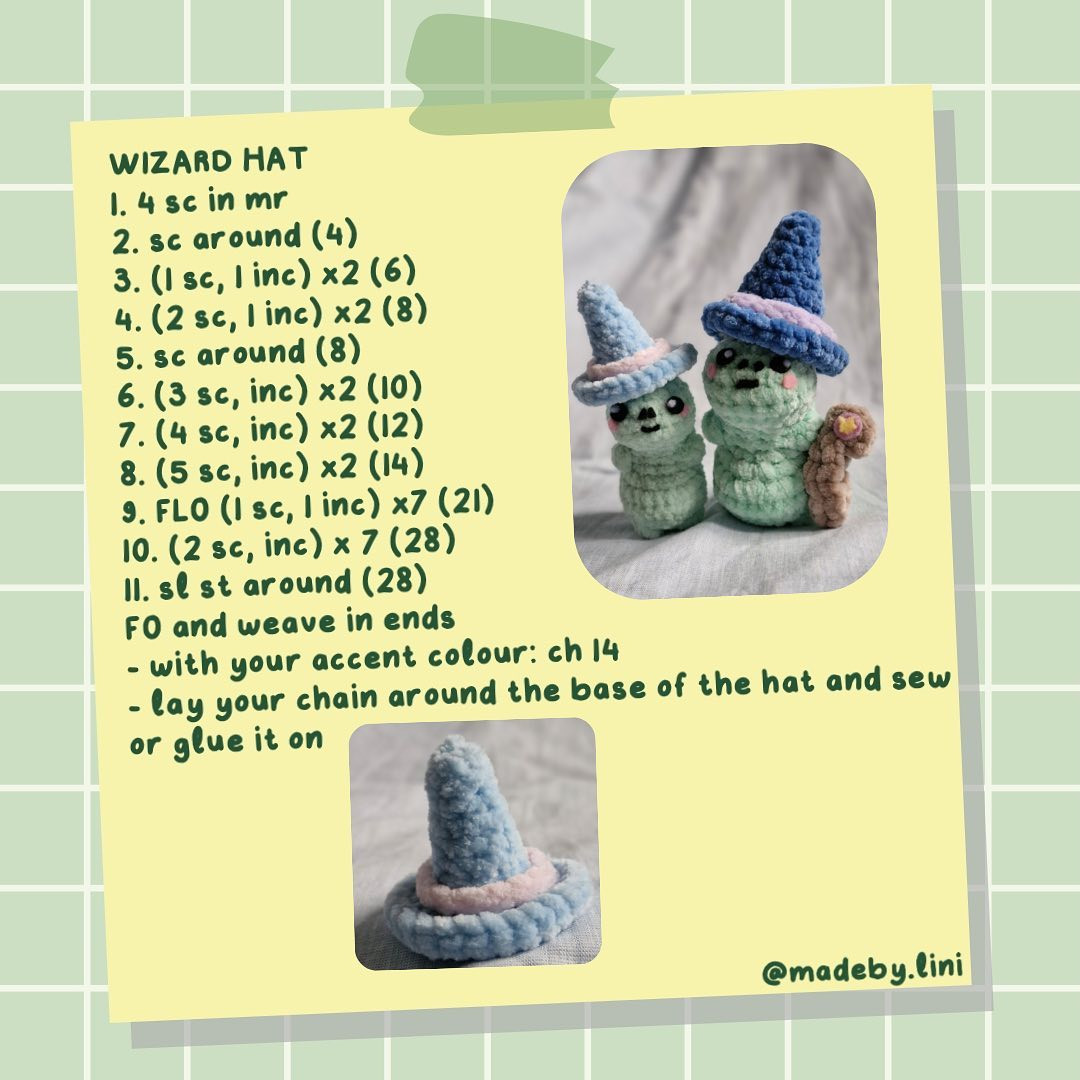 FREE DINO PATTERN cowboy & wizard hat add - ons