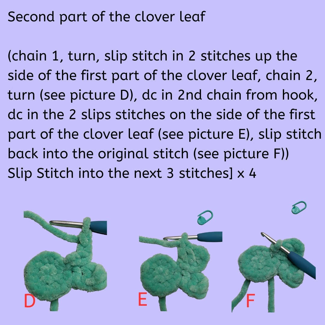 Free four leaf clover pattern