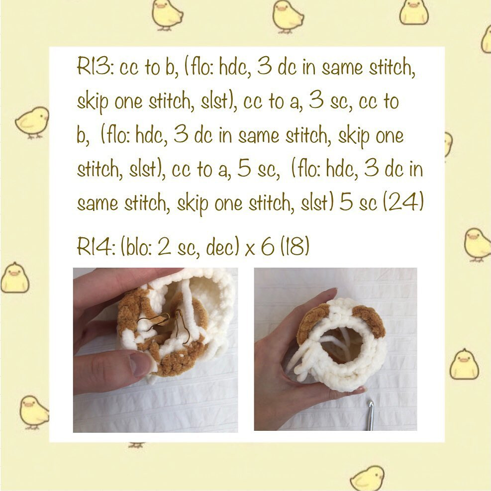 free little chick pattern