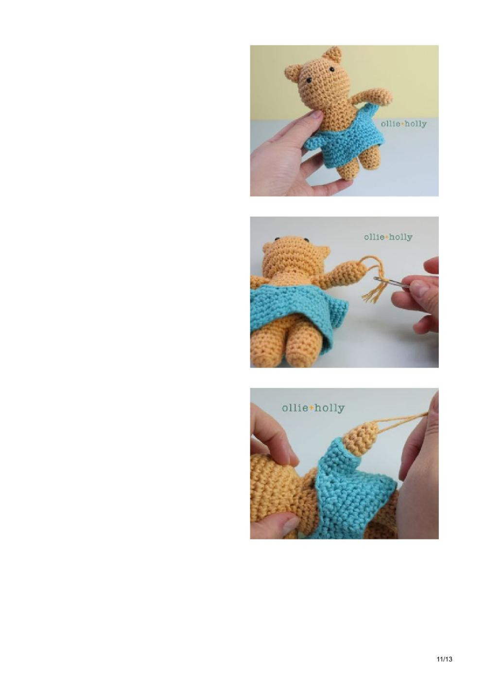 Free Nurse Cat Amigurumi Crochet Pattern