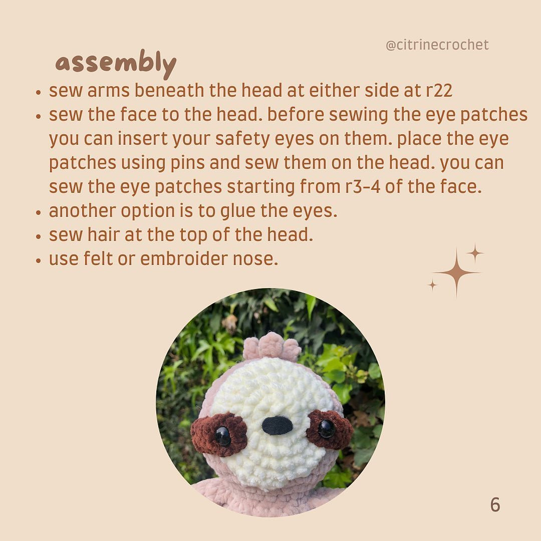 free pattern bonnie the slothie