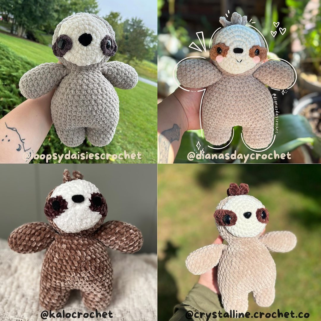 free pattern bonnie the slothie