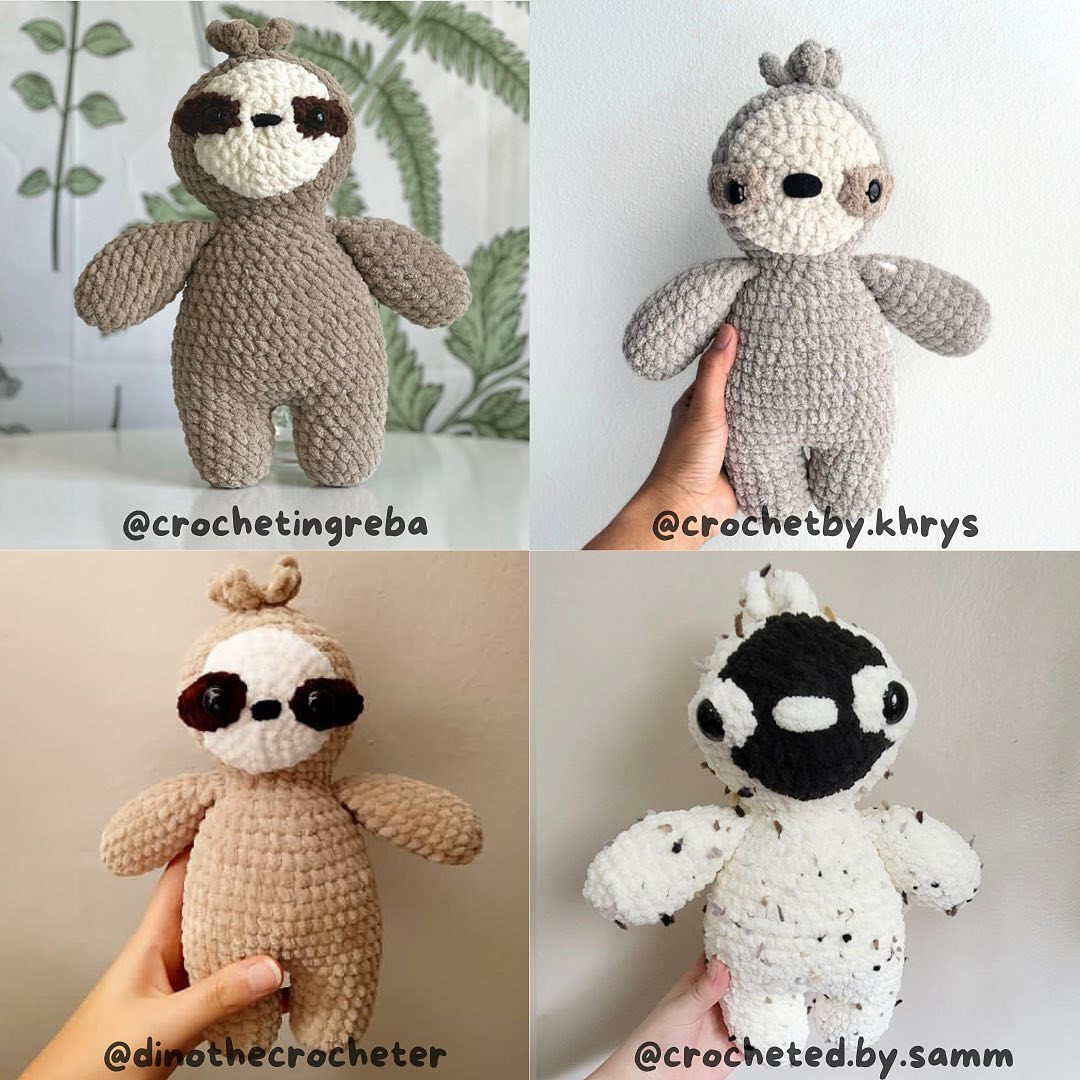 free pattern bonnie the slothie