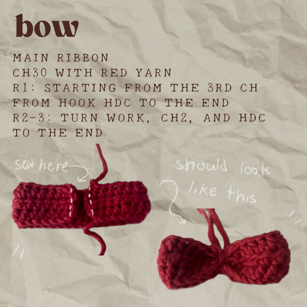 ୨୧free pattern୨୧ bow