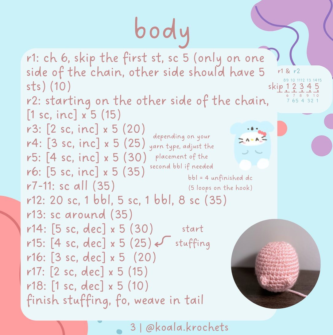 ｡ﾟﾟ･｡･ﾟﾟ｡
ﾟ。 FREE PATTERN! ⋆𐙚₊˚
　ﾟ･｡･ﾟ 
hello kitty crochet pattern