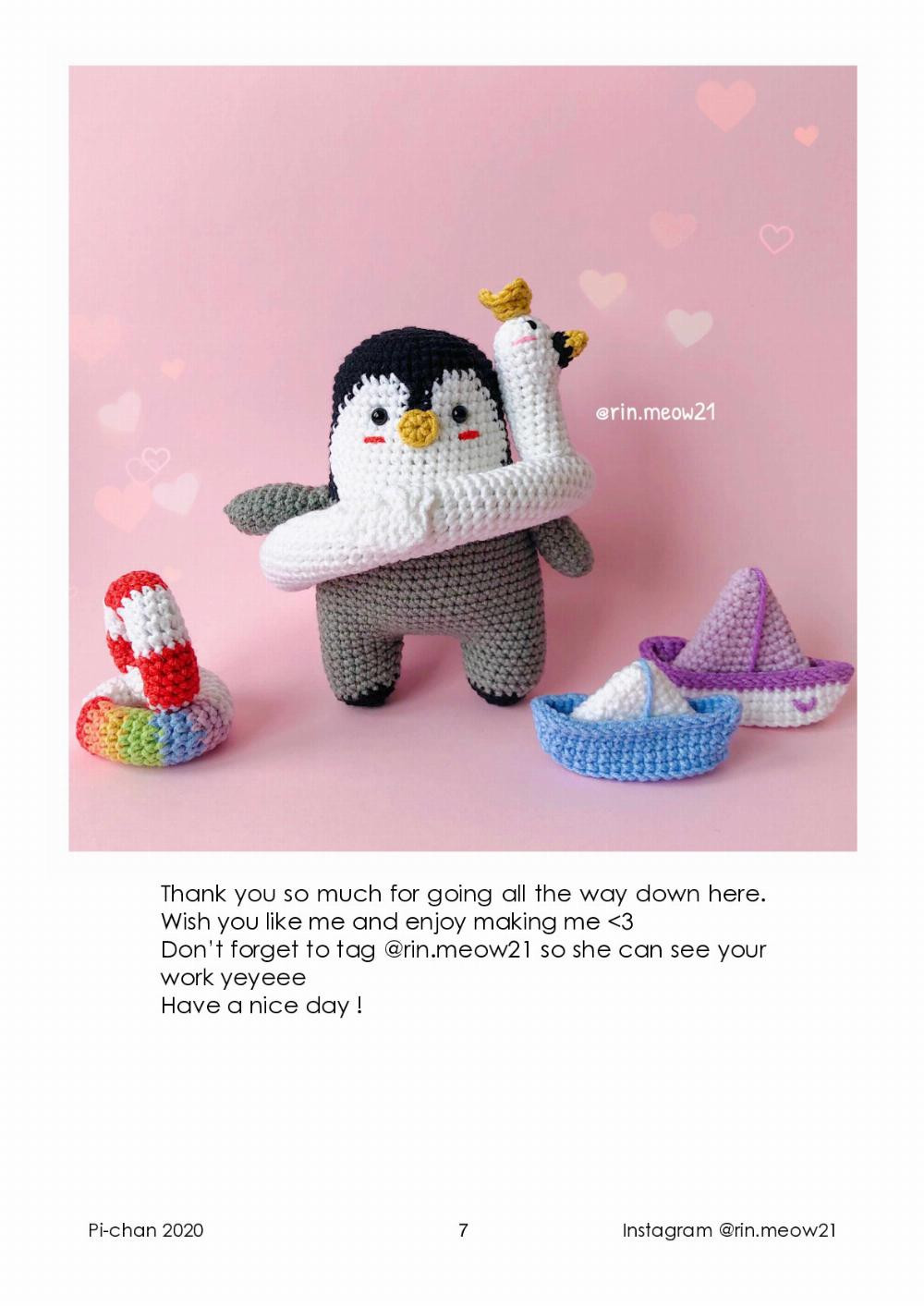 free pattern pi-chan Penguin