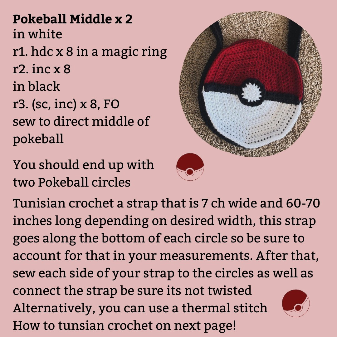 free pokeball bag pattern