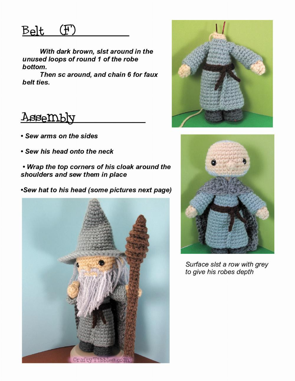 Gandalf the Grey Amigurumi pattern