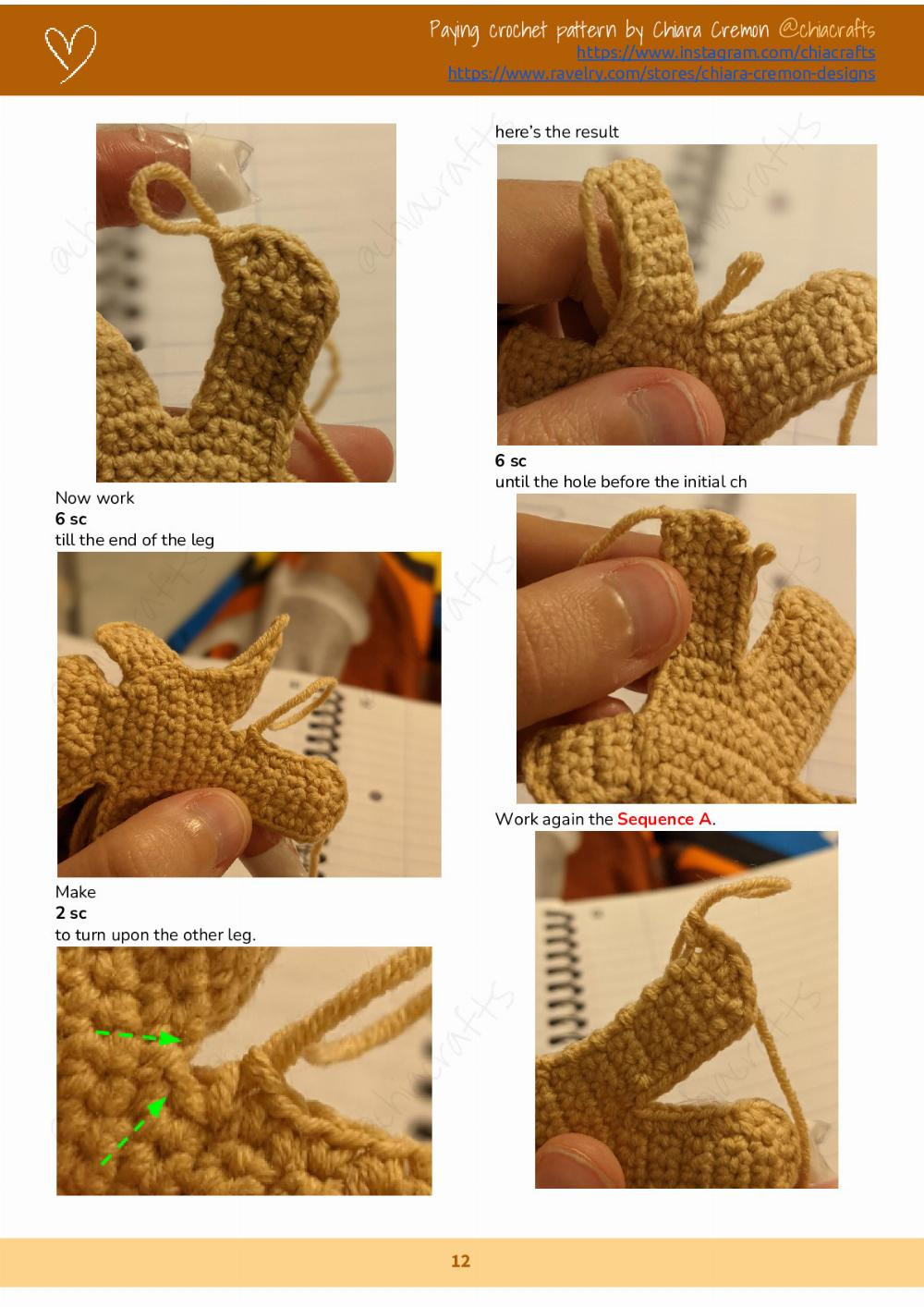 gingerbread man crochet pattern