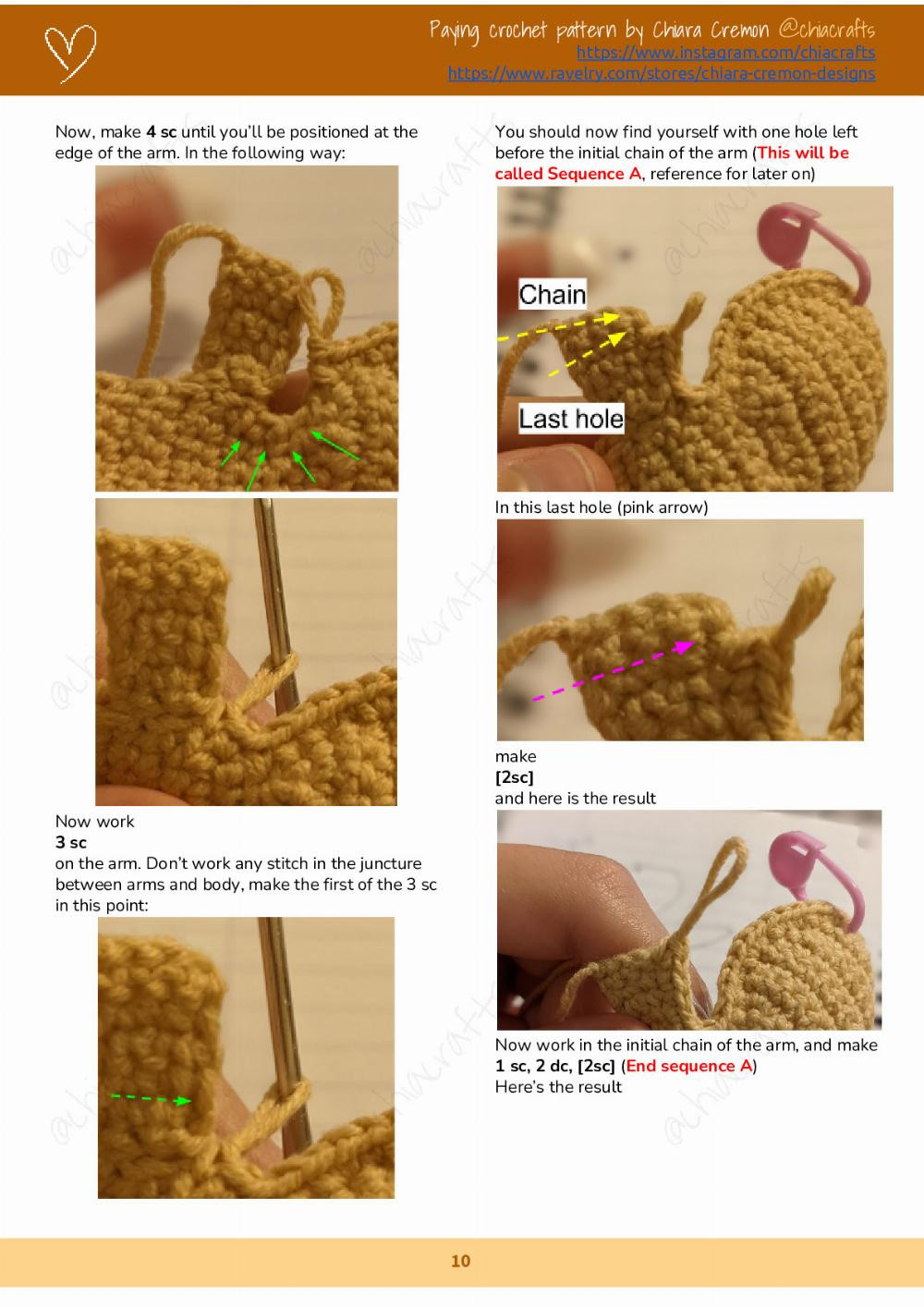 gingerbread man crochet pattern