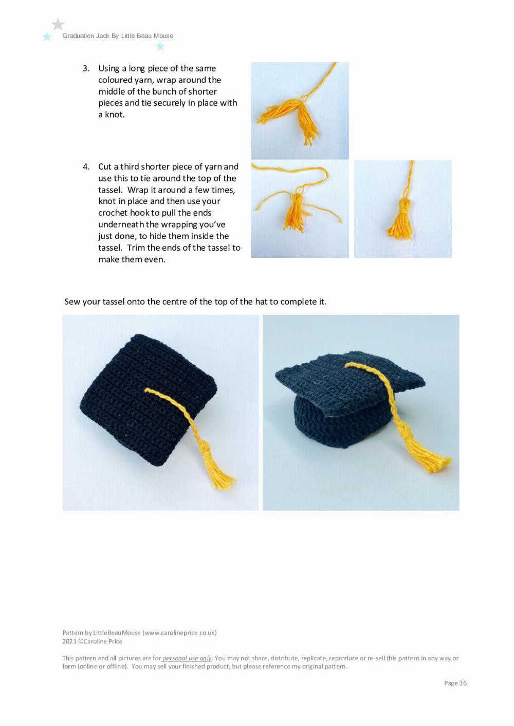 Graduation Jack doll crochet pattern