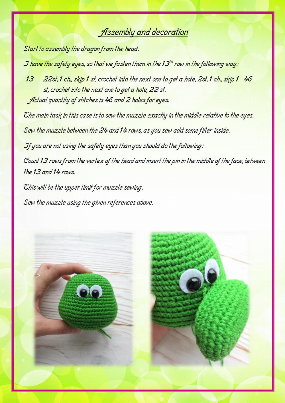 green dragon crochet pattern