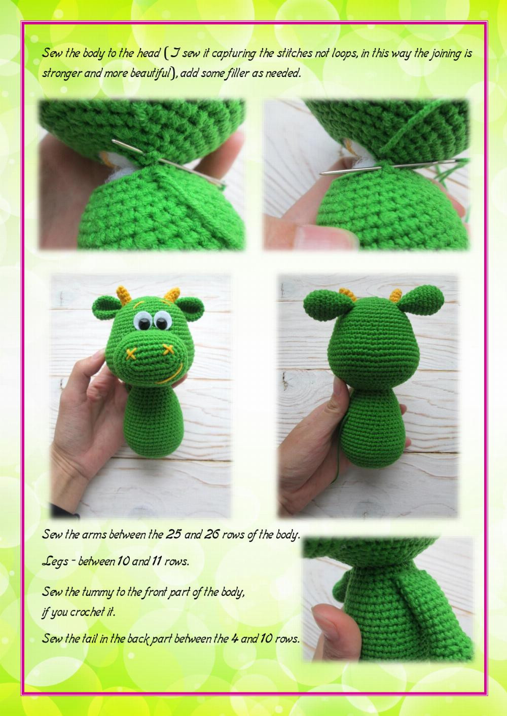 green dragon crochet pattern