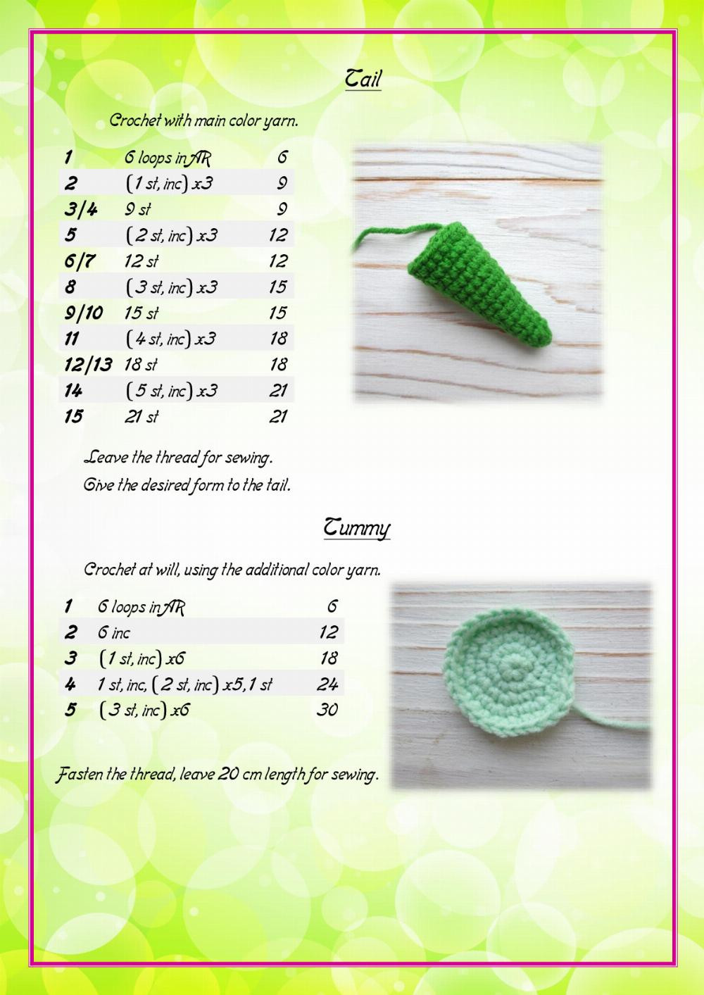 green dragon crochet pattern