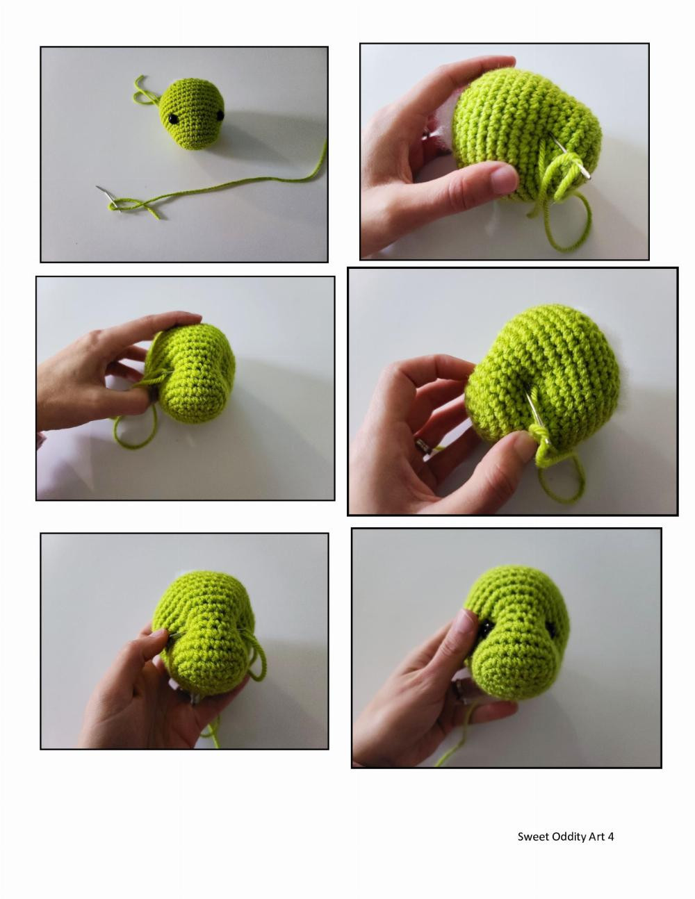 green Mini Dragon Crochet Pattern