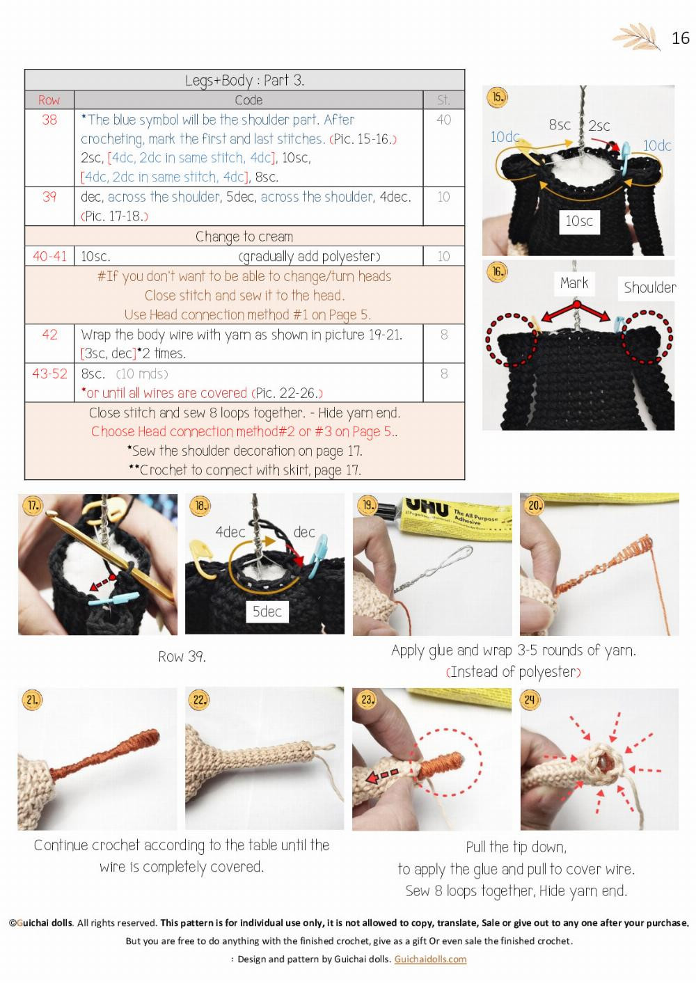 Guichai Pattern Wednesday crochet pattern