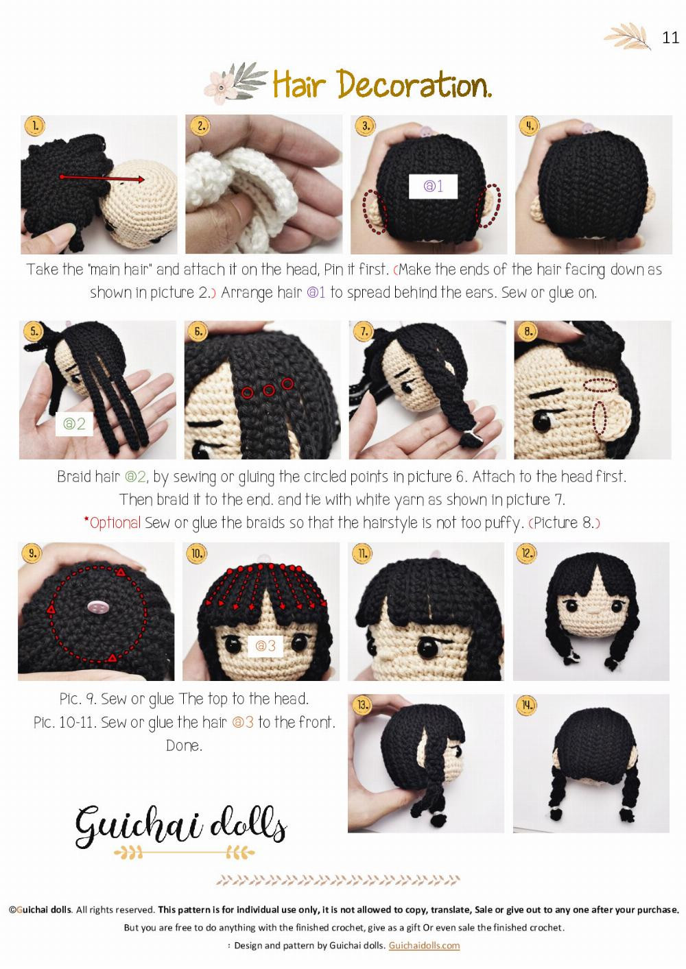 Guichai Pattern Wednesday crochet pattern