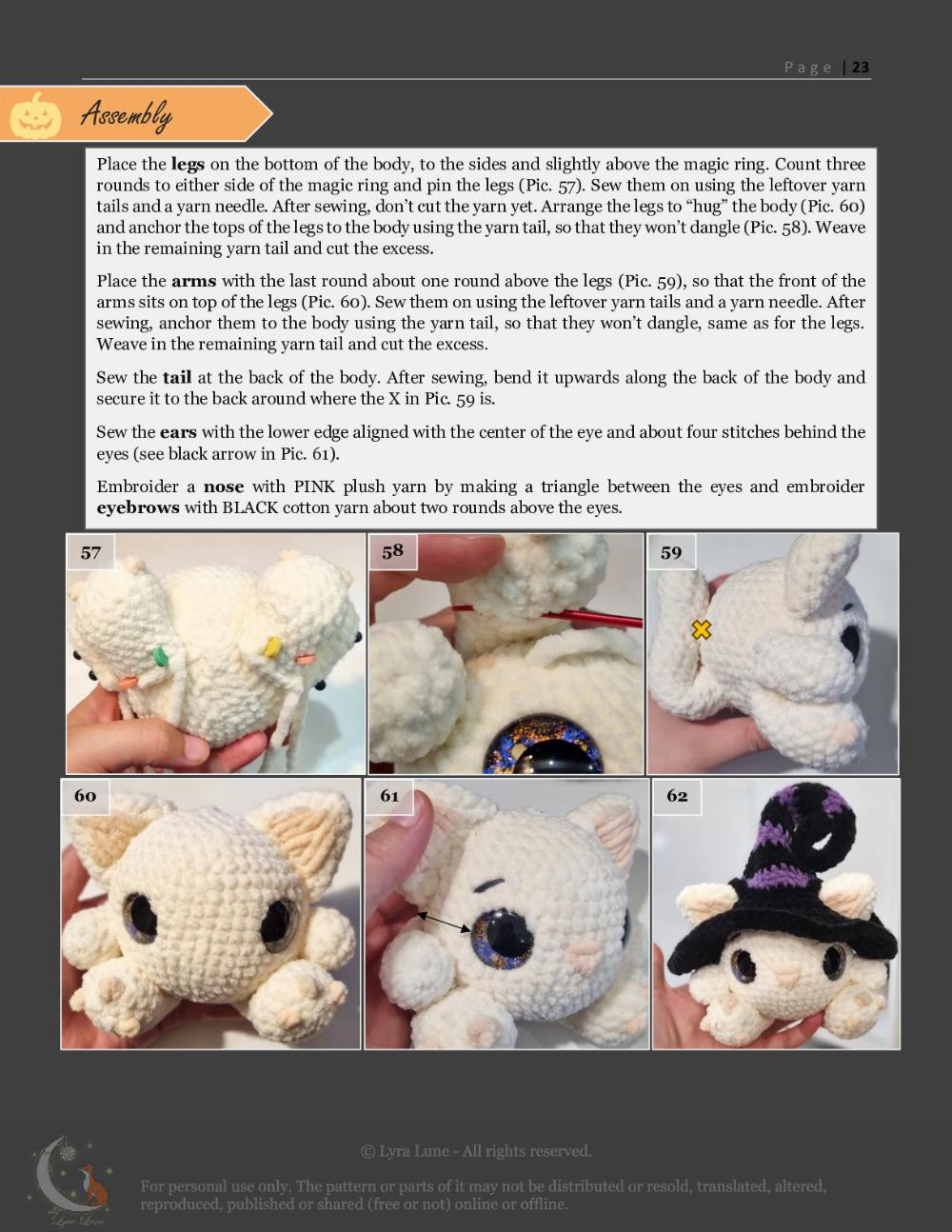 Halloween Plushies crochet pattern