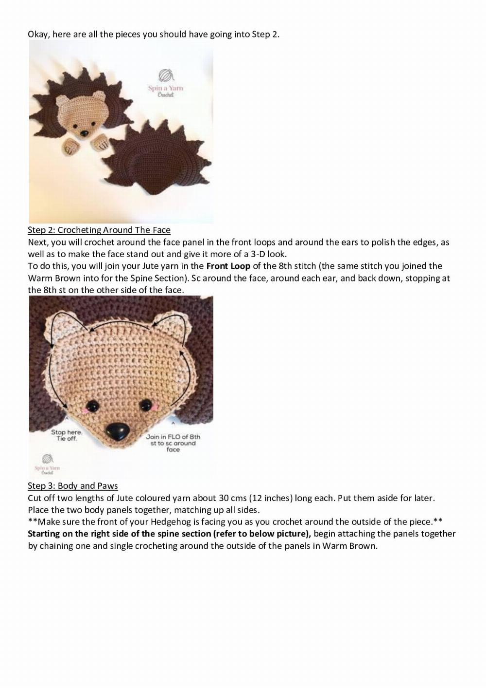 Hedgehog Amigurumi Free Crochet Pattern