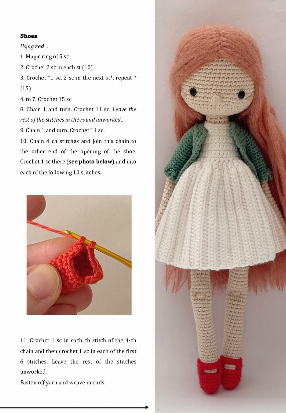 Helena doll crochet pattern