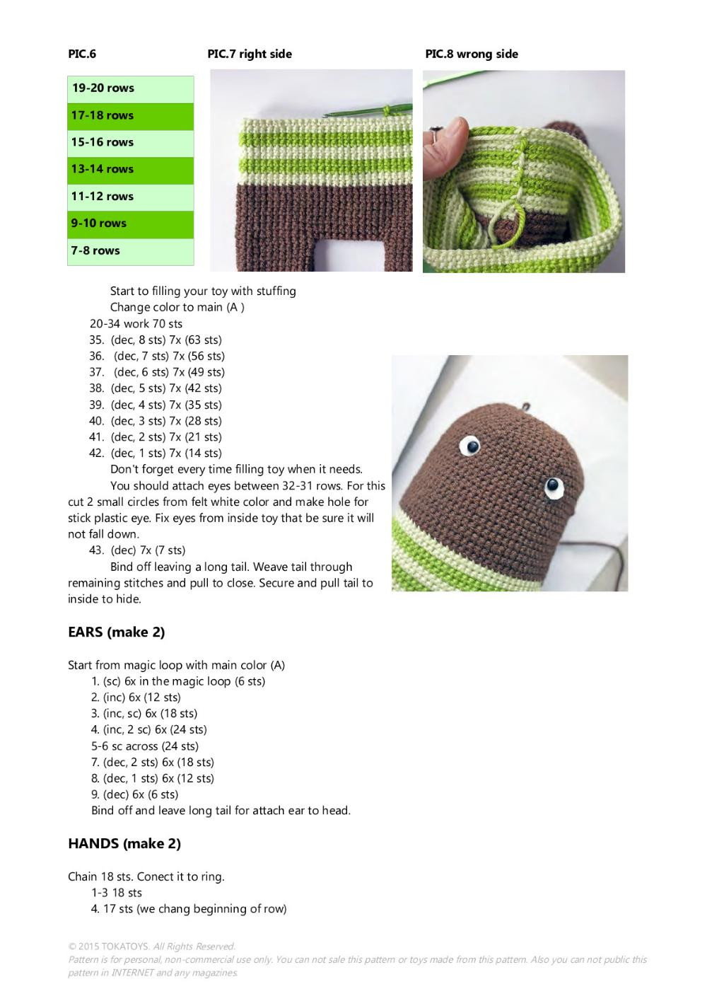 HENRY THE MONKEY pattern