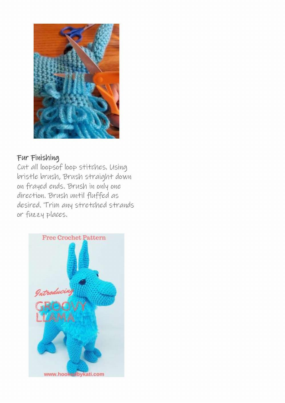 hooked groovy llama free crochet pattern