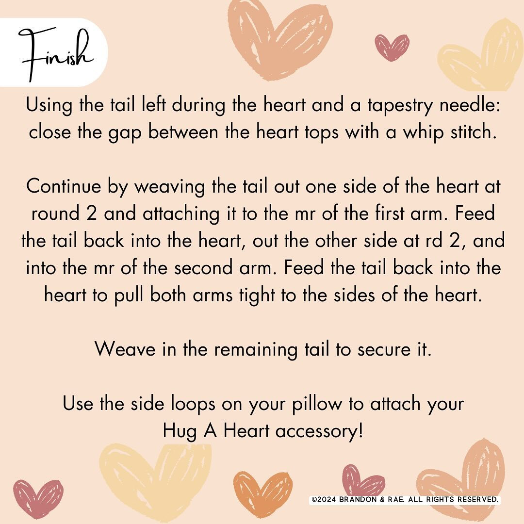 Hug A Heart ❤️ FREE Valentine’s Day Accessory Pattern for the Happy Days Pillow!