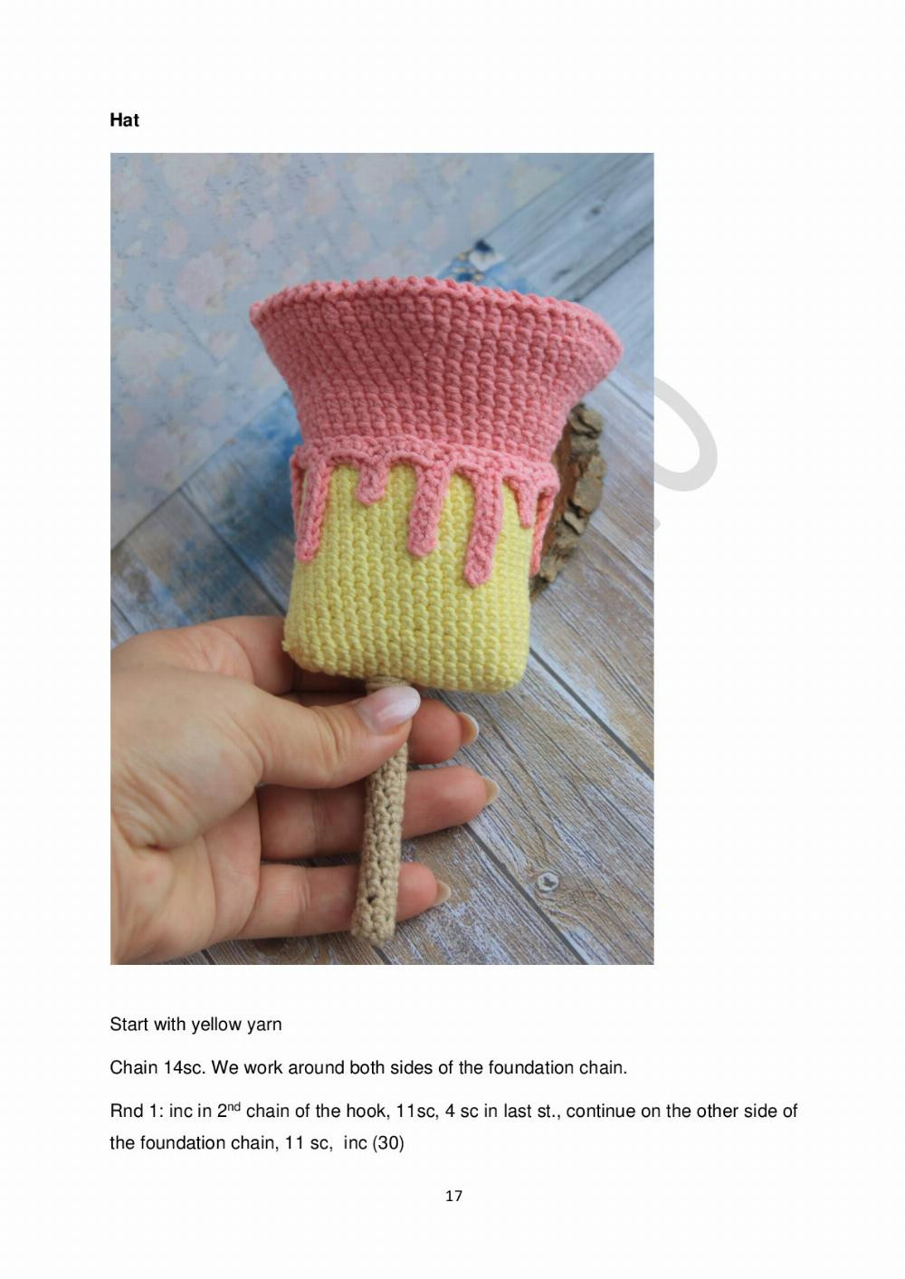 Ice-cream gnomes crochet pattern