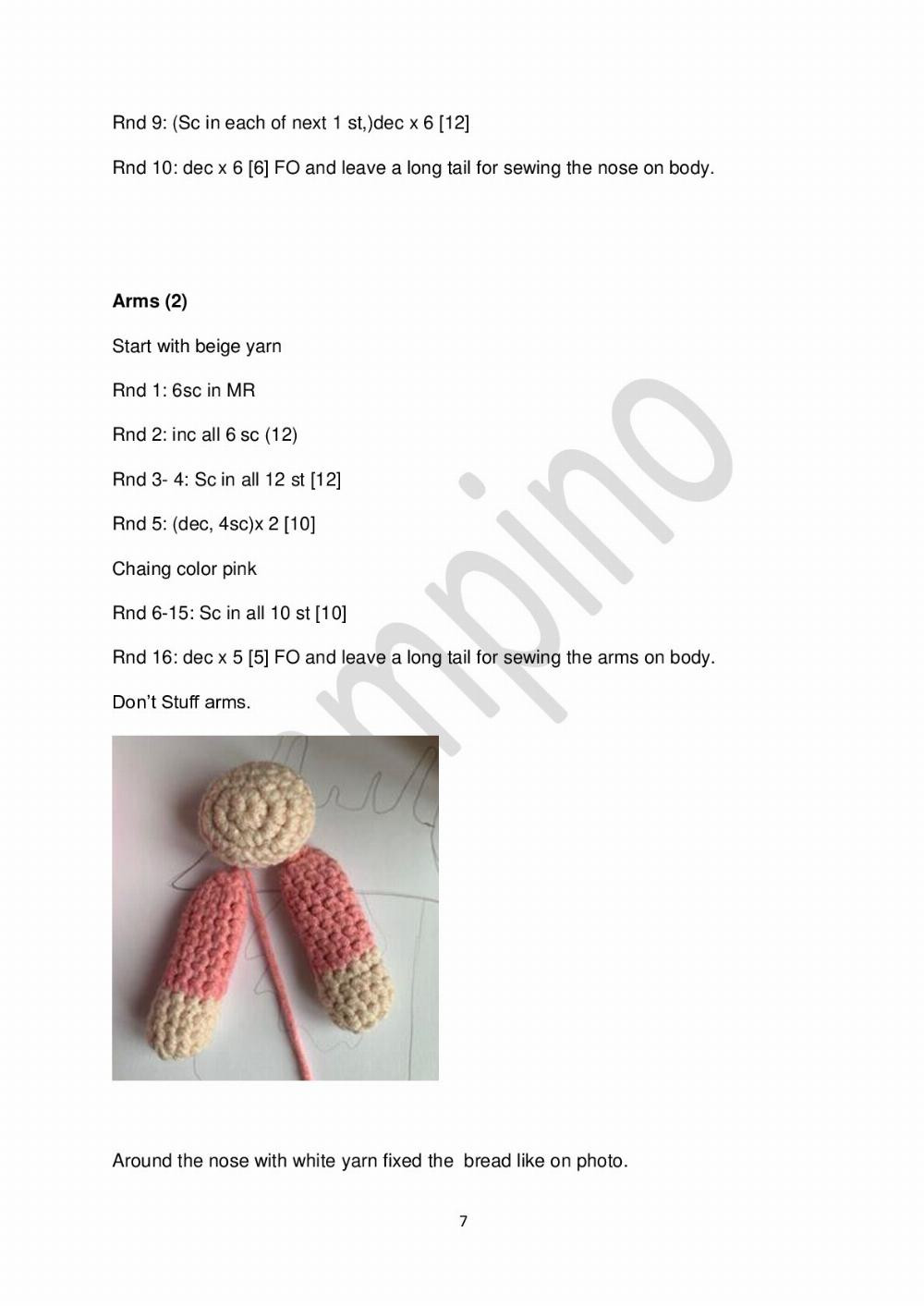 Ice-cream gnomes crochet pattern