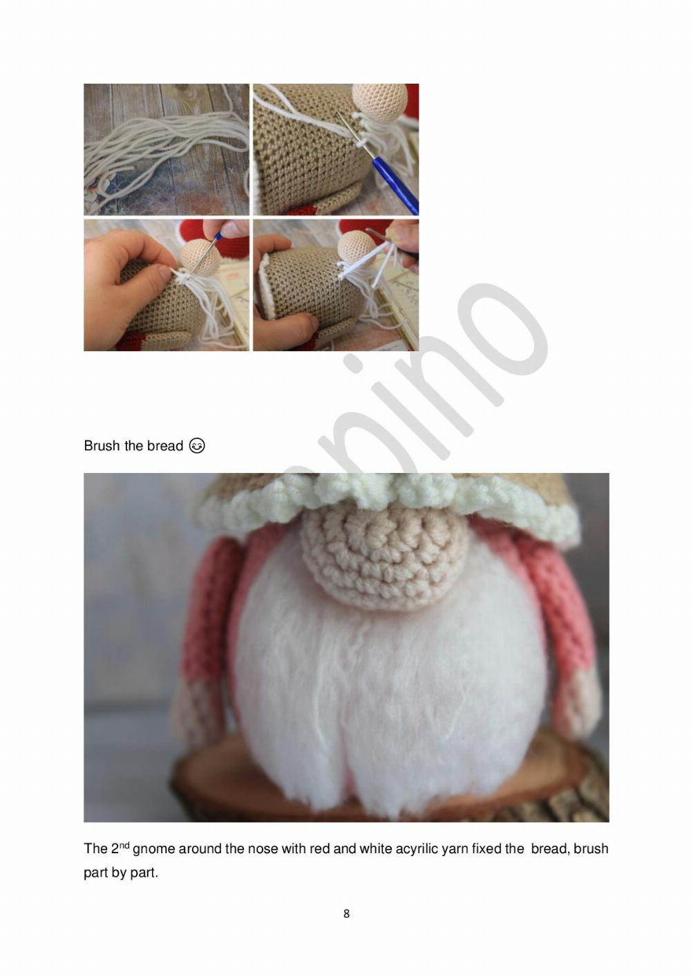 Ice-cream gnomes crochet pattern