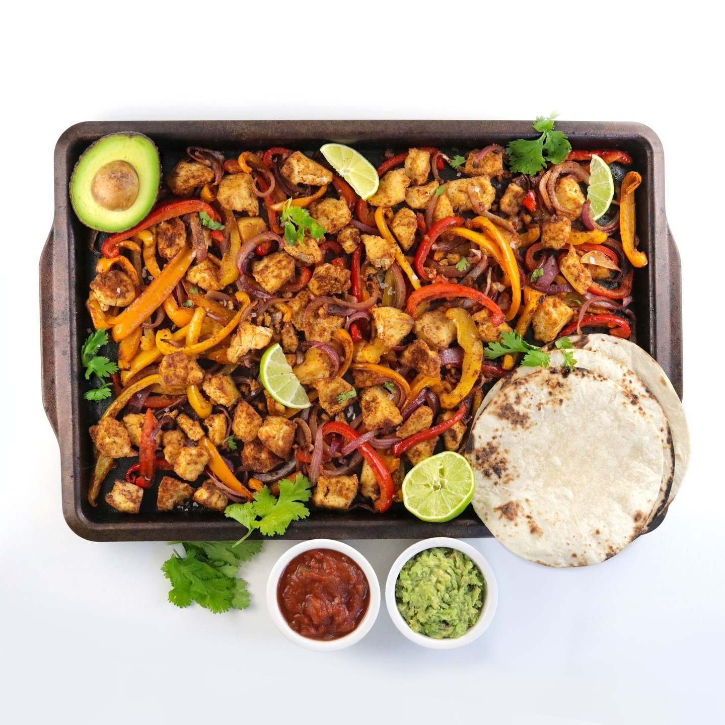 If you are looking for a super easy, delicious, veggie-packed dinner, Vegan Sheet Pan Fajitas are for you!⁠
⁠