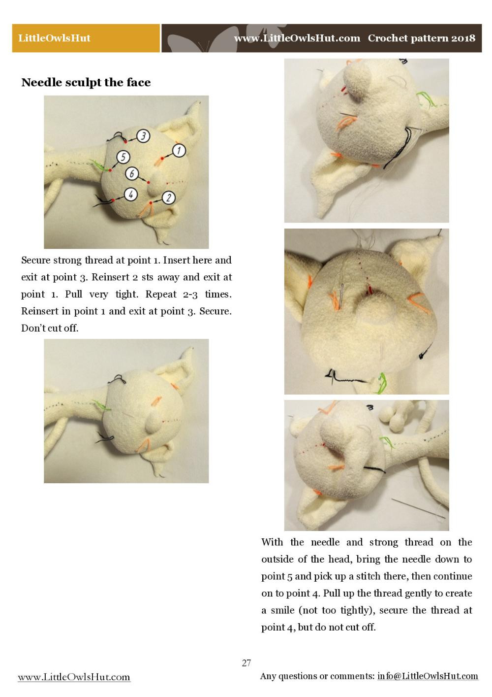 jeremy the cat crochet pattern