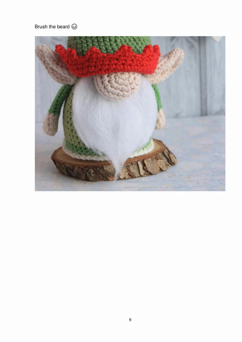 Jingle Elf gnome pattern