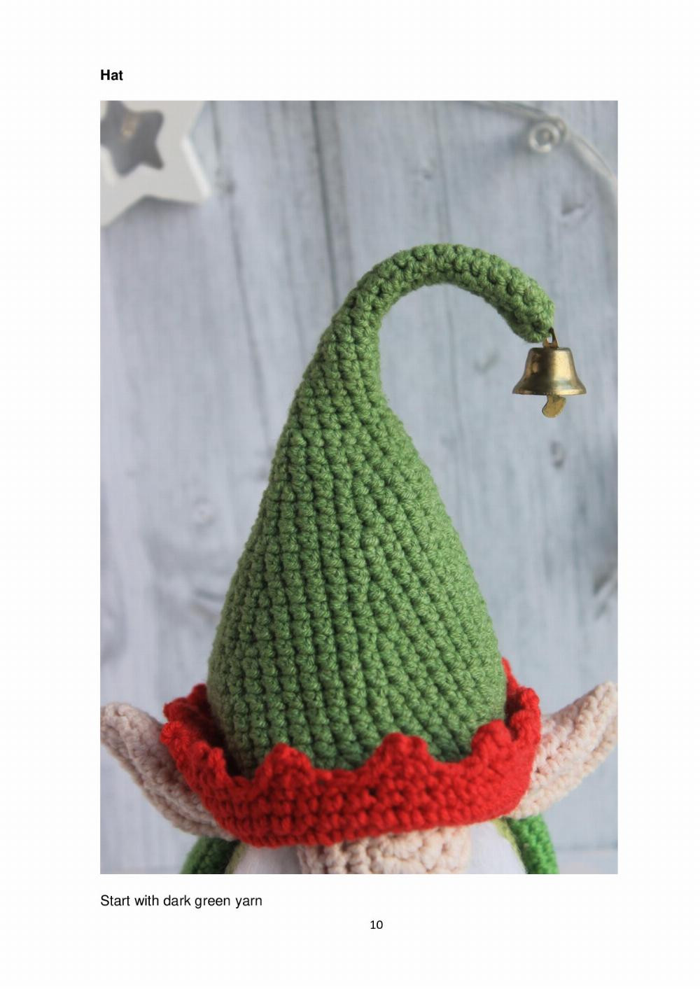 Jingle Elf gnome pattern