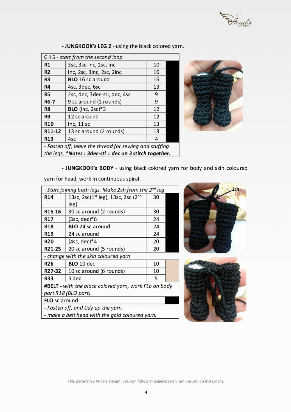 “JUNGKOOK DREAMERS” CROCHET PATTERN