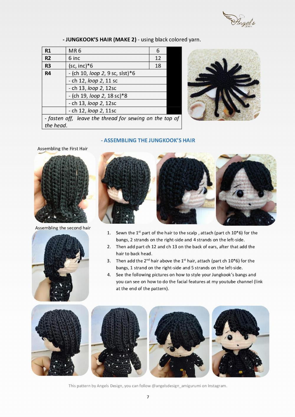 “JUNGKOOK DREAMERS” CROCHET PATTERN