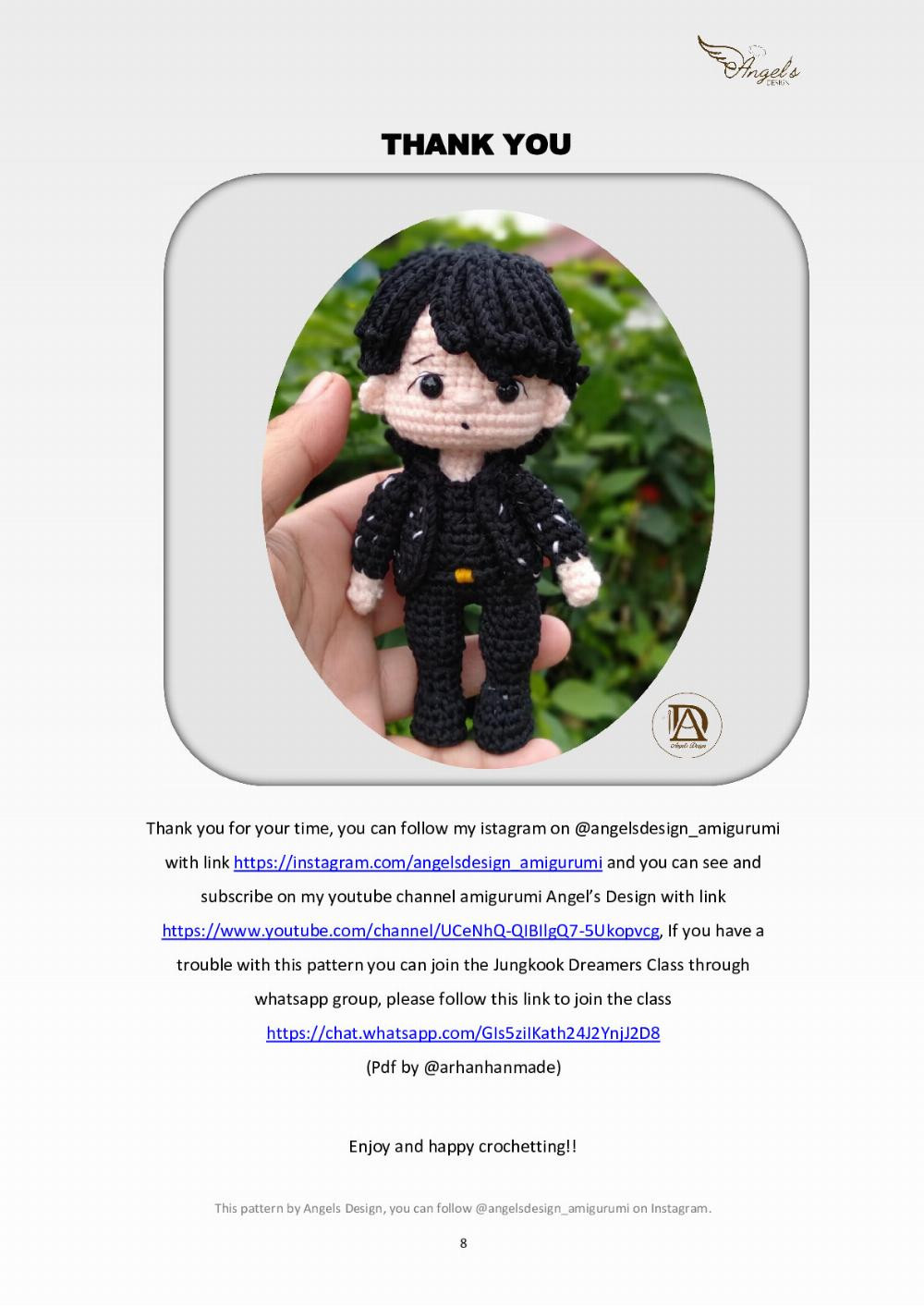 “JUNGKOOK DREAMERS” CROCHET PATTERN