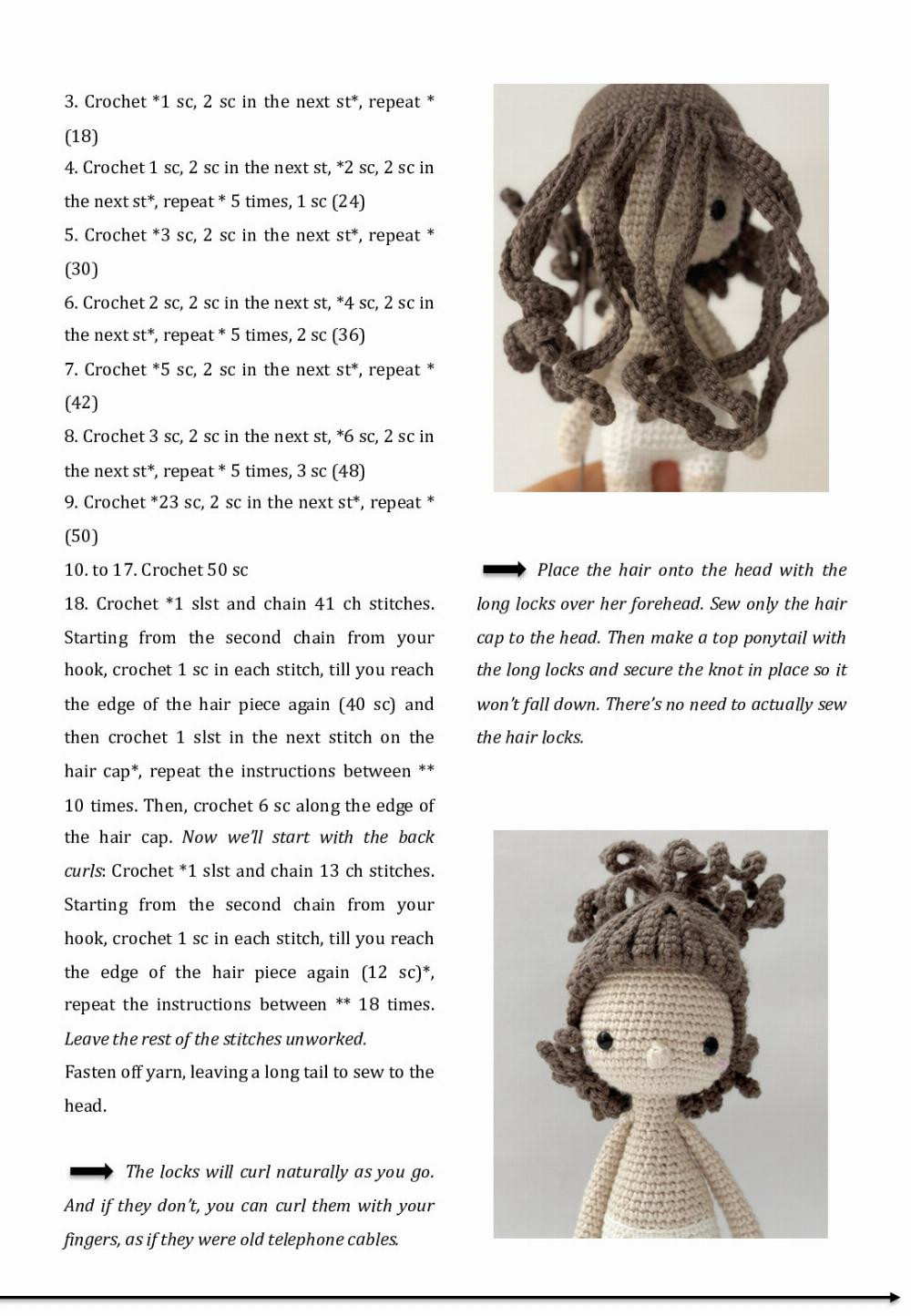 Justine & Lupita doll crochet pattern