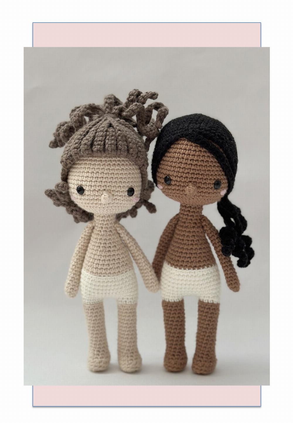 Justine & Lupita doll crochet pattern