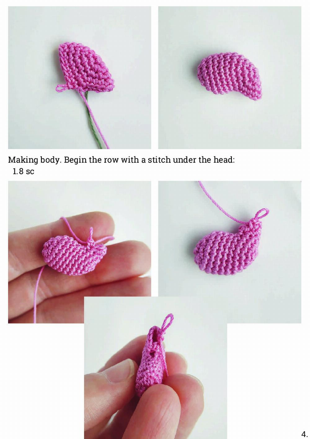 kapitoshka the dino brooch crochet pattern