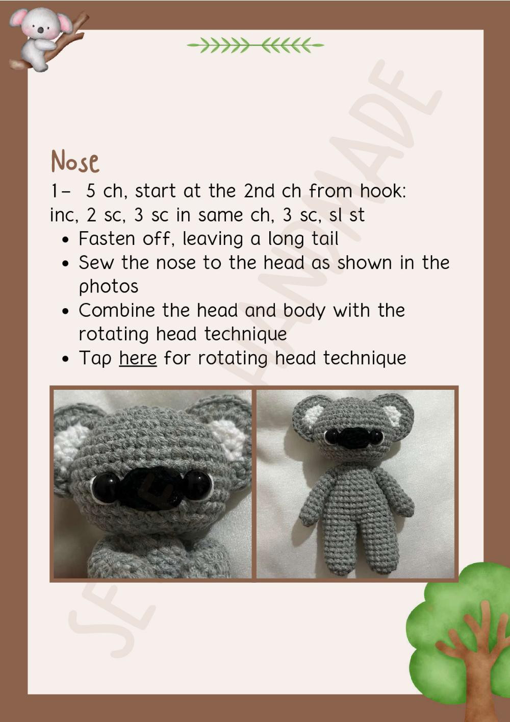 karan and bambu doll crochet patten