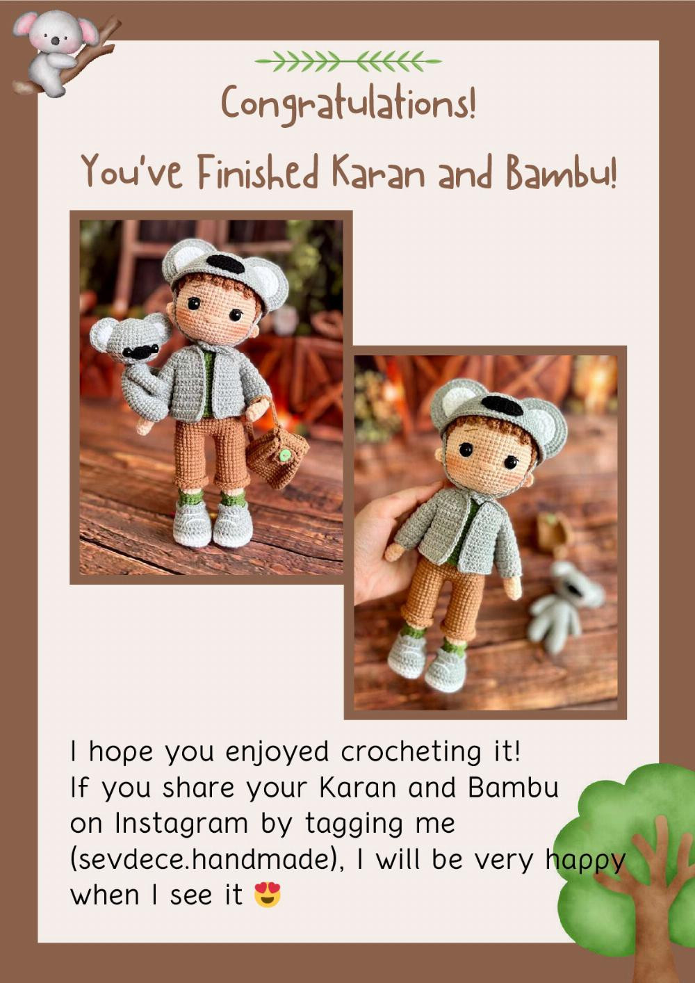 karan and bambu doll crochet patten