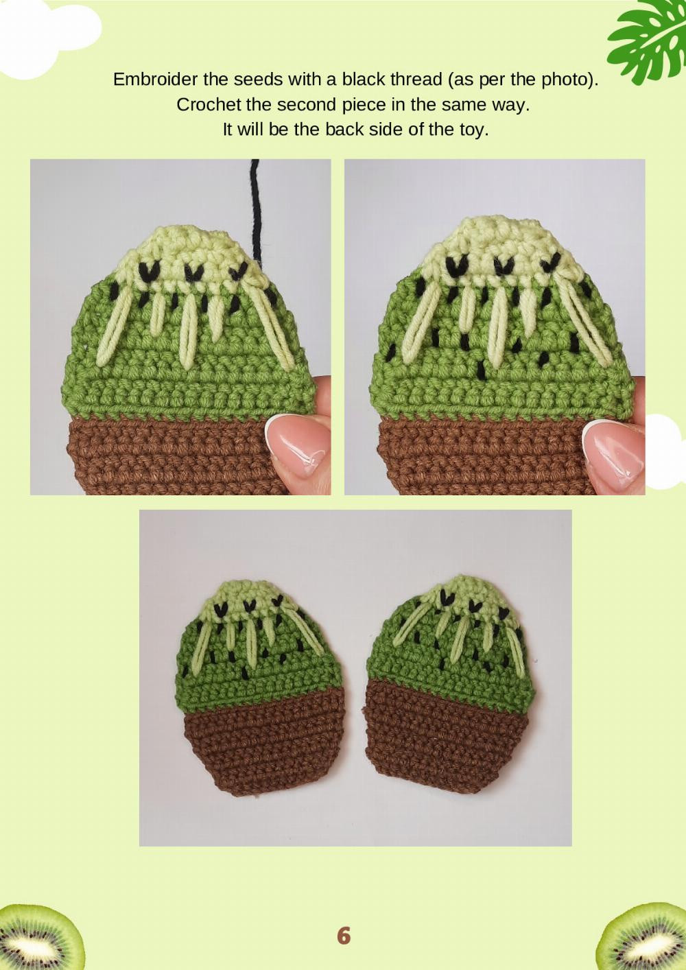 Kiwi gnome Crochet pattern