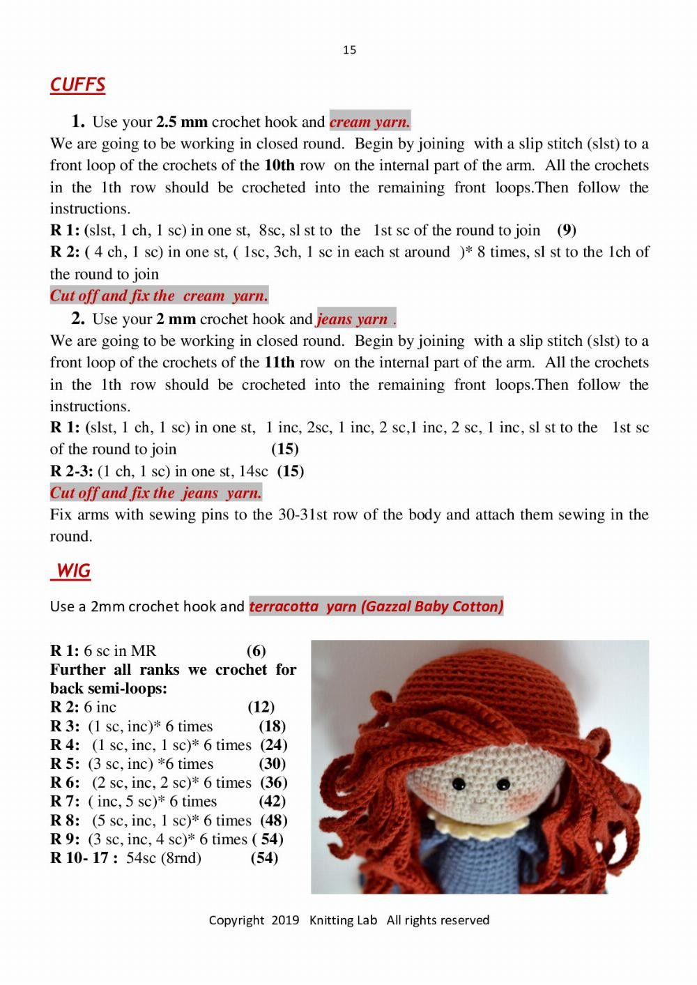 KNITTING LAB PRESENTS DOLL NASTASSJA