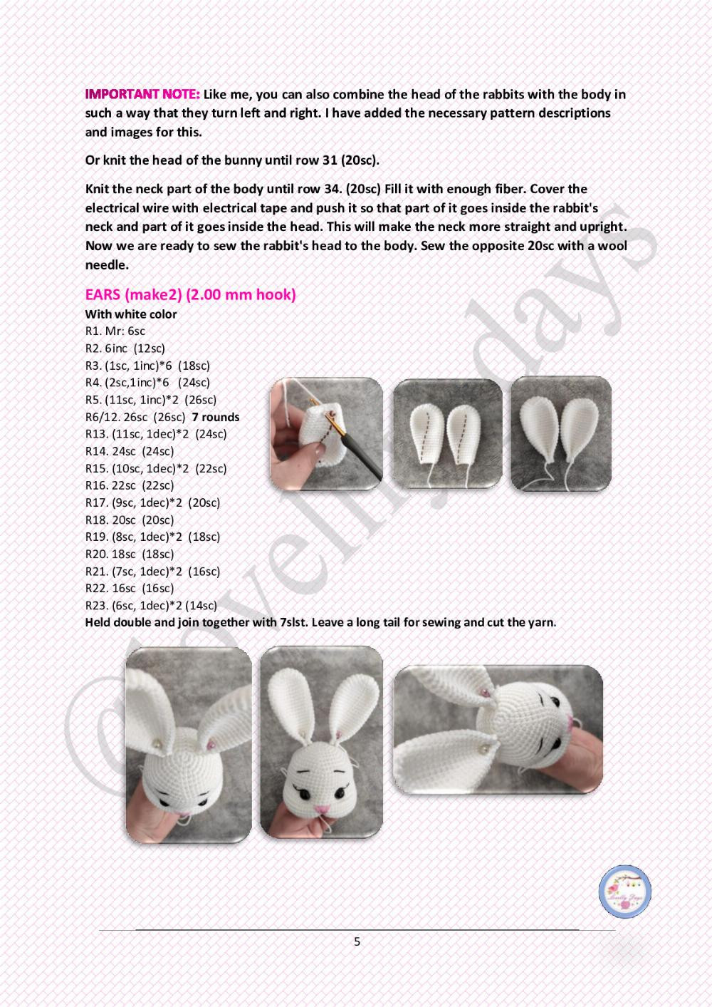 LADY EASTER BUNNY PATTERN