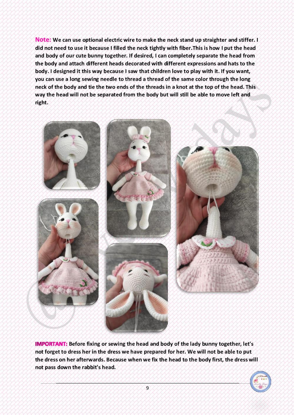 LADY EASTER BUNNY PATTERN