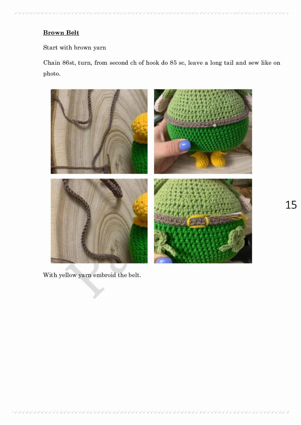 Leprechaun gnome pattern