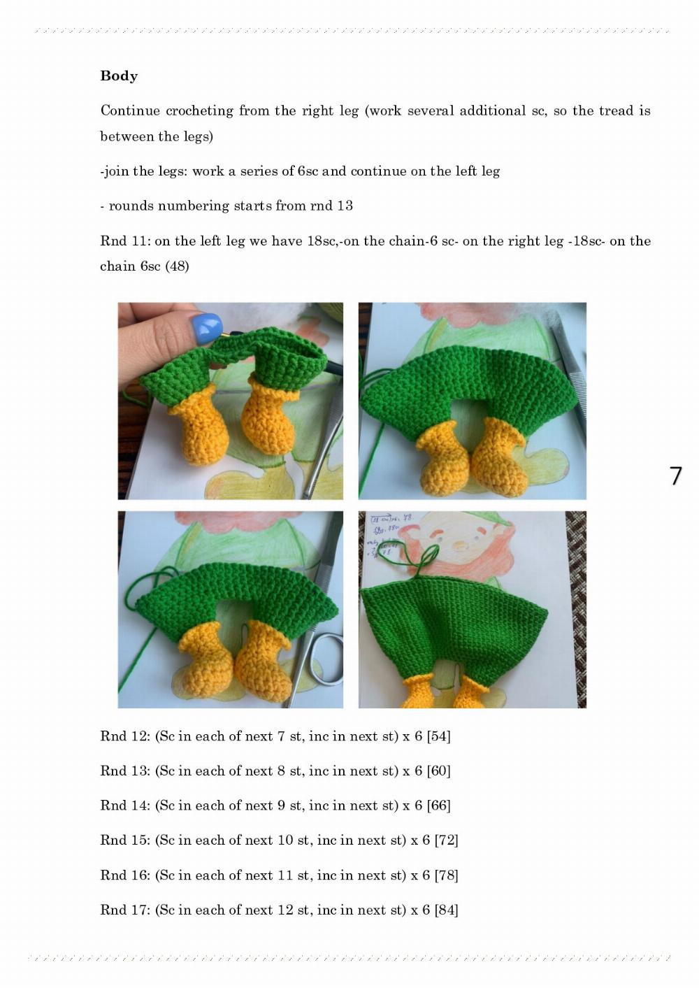 Leprechaun gnome pattern