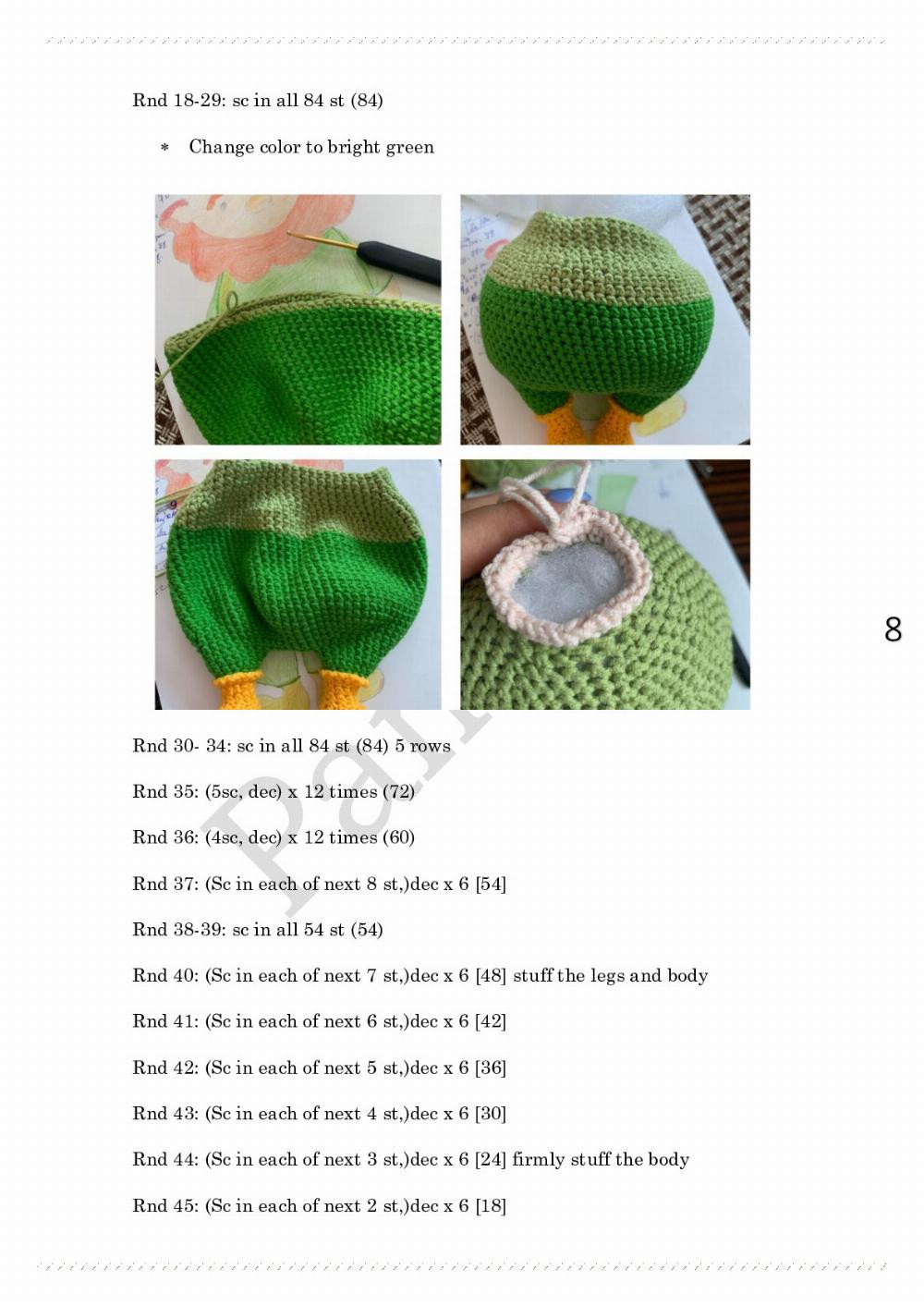 Leprechaun gnome pattern